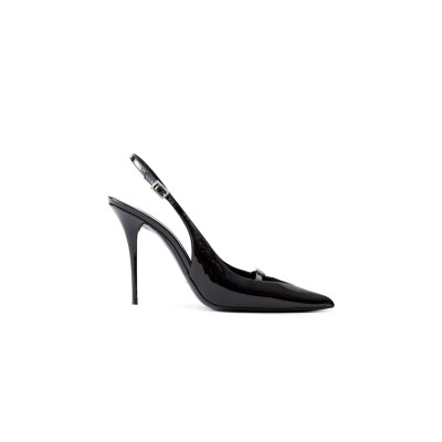 YSL PATENT LEATHER SLINGBACK PUMPS 